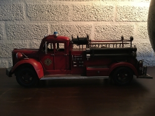 Fire engine, handmade from metal, super beautiful!!